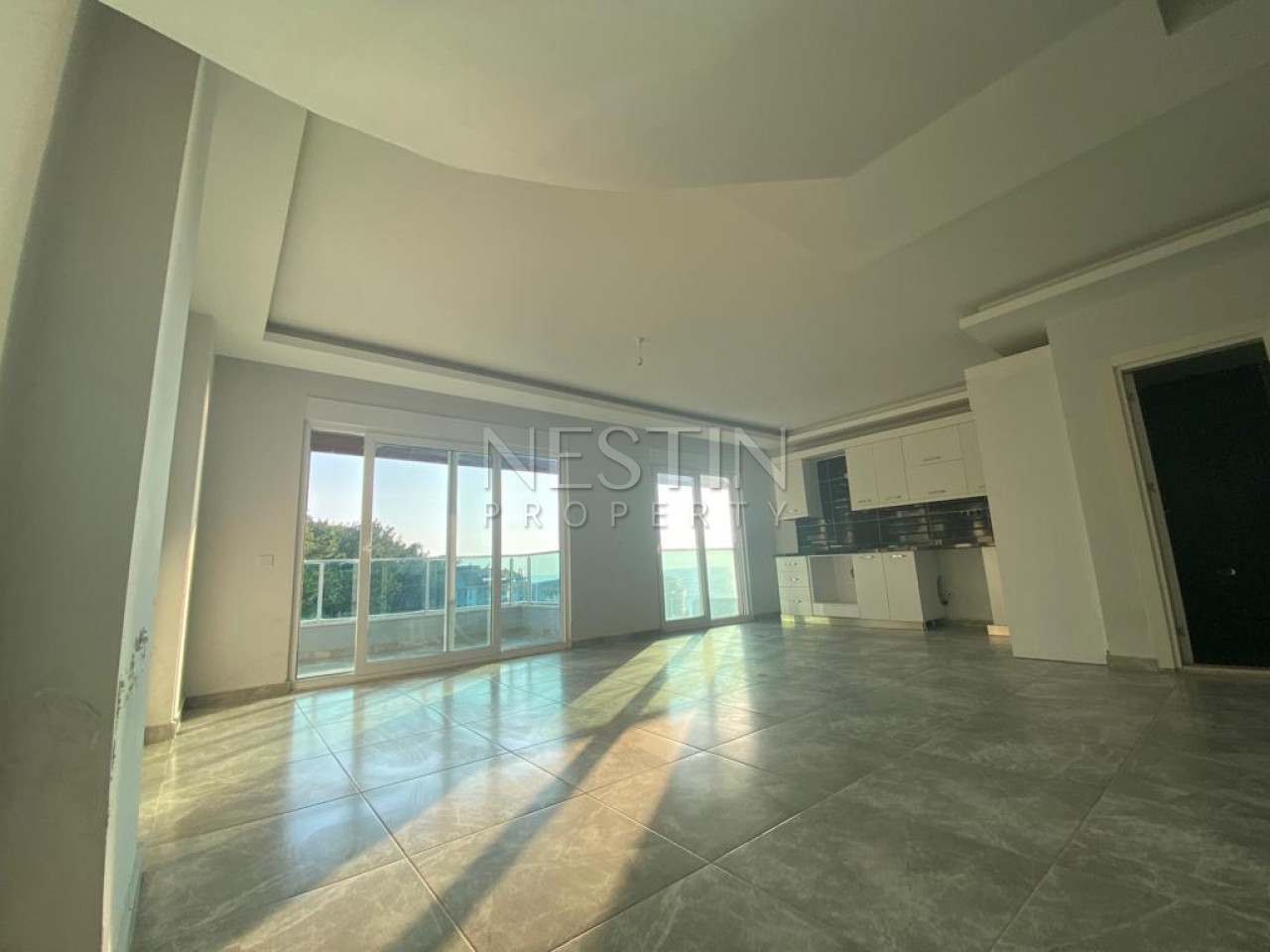 Пентхаус 2+1 с видом на Средиземное море в районе Каргыджак фото 3