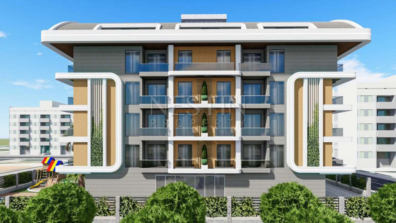 Квартиры 1+1 и 2+1 в новом ЖК на этапе строительства в центре Алании фото 3