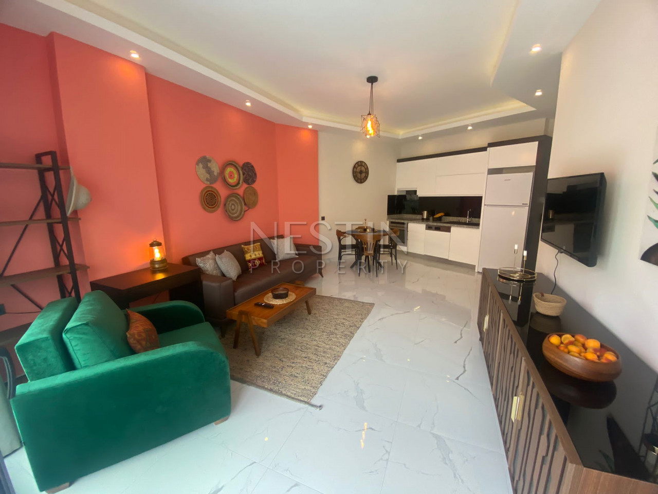 Квартира 1+1 в районе Каргыджак в 100 м от Средиземного моря фото 12