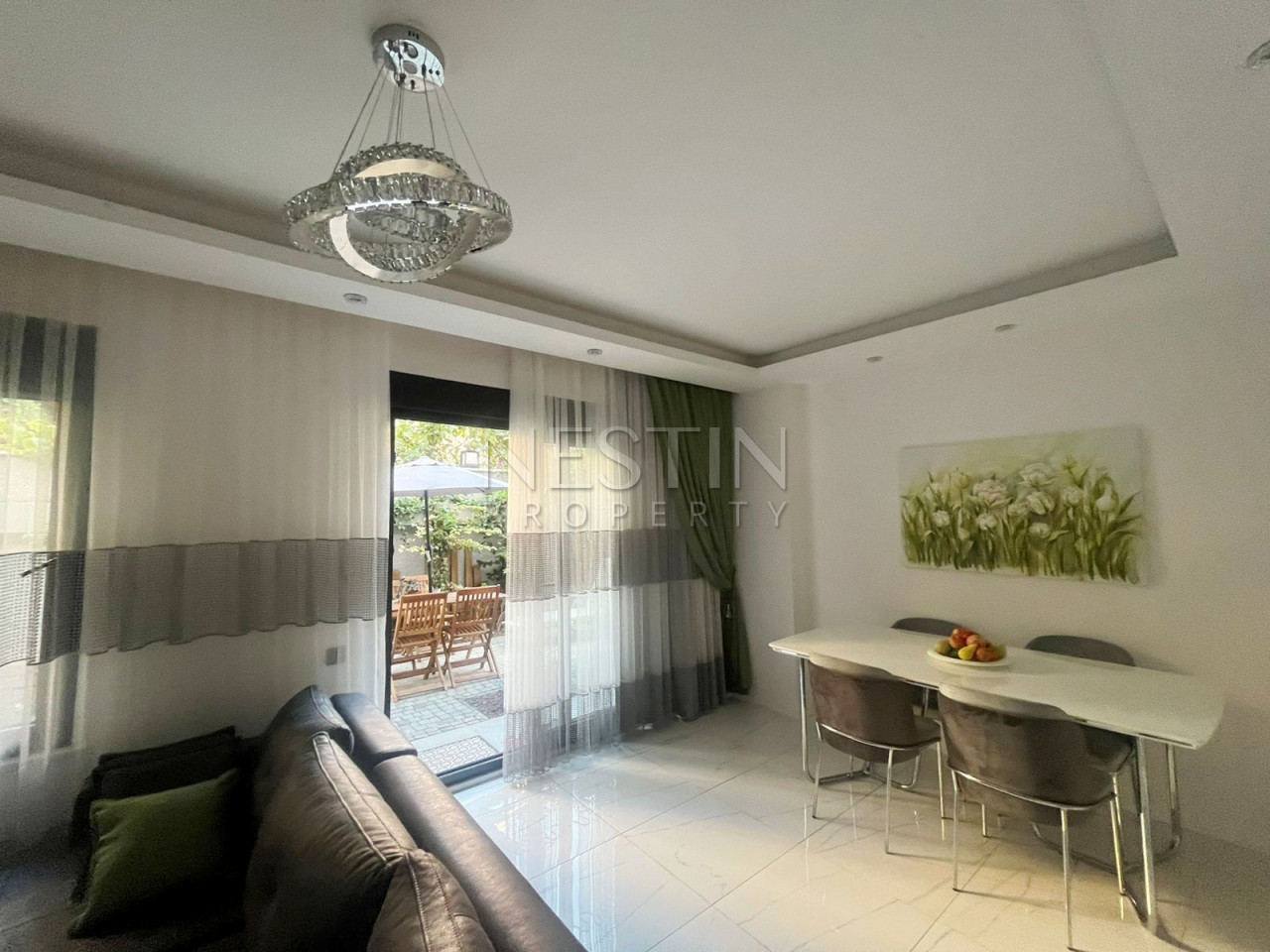 Садовый дуплекс 3+1 с уютной террасой в центре города Аланья фото 2