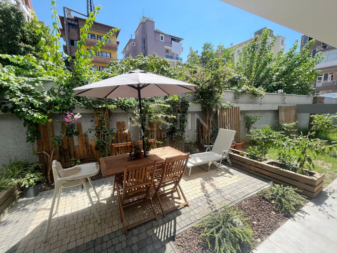 Садовый дуплекс 3+1 с уютной террасой в центре города Аланья фото 7