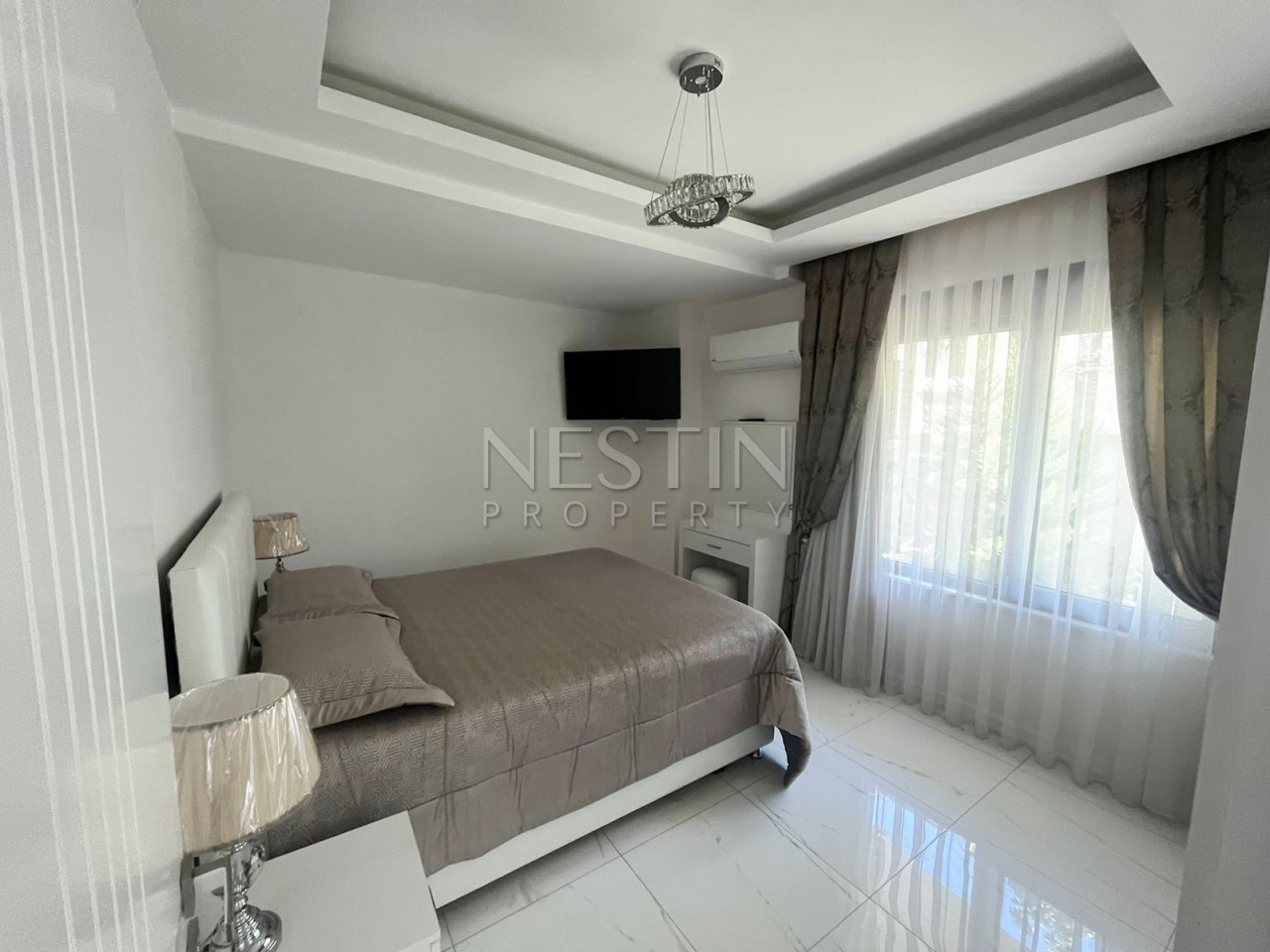 Садовый дуплекс 3+1 с уютной террасой в центре города Аланья фото 10