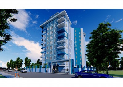 Квартиры 1+1 и 2+1 в новом жилом комплексе в Махмутларе в рассрочку фото 4