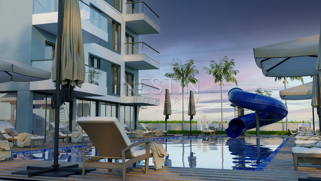 Современный комплекс на стадии строительства в районе Газипаша фото 11