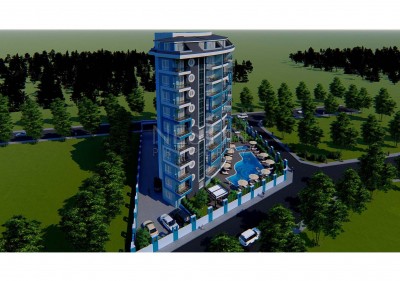 Квартиры 1+1 и 2+1 в новом жилом комплексе в Махмутларе в рассрочку фото 7