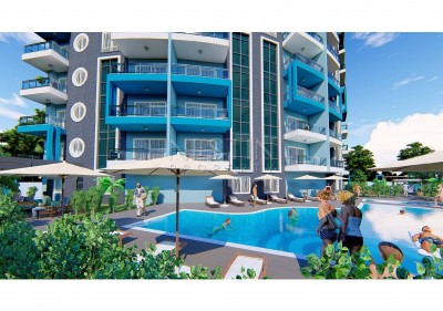 Квартиры 1+1 и 2+1 в новом жилом комплексе в Махмутларе в рассрочку фото 12