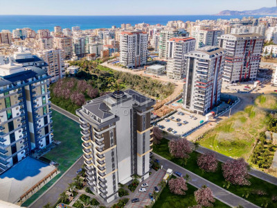 Квартира 1+1 в комплексе на этапе строительсвта в 700 м от моря в районе Махмутлар фото 4