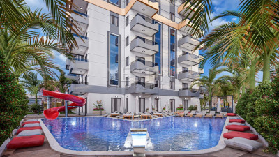 Квартира 1+1 в комплексе на этапе строительсвта в 700 м от моря в районе Махмутлар фото 9