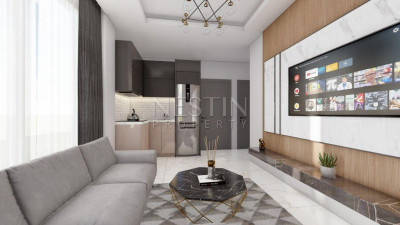 Квартиры 1+1 в районе Оба на этапе завершения строительсвта фото 4