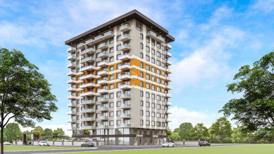 Две квартиры 1+1 в комплексе на этапе стротиельства в районе Махмутлар фото 1