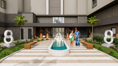 Две квартиры 1+1 в комплексе на этапе стротиельства в районе Махмутлар фото 11