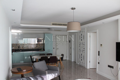 Квартира 2+1 в люксовом жилом комплексе с панорамным видом на море в Конаклы. фото 3