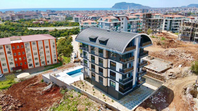 Квартира 1+1 в районе Оба в 1000 м от Средиземного моря фото 3
