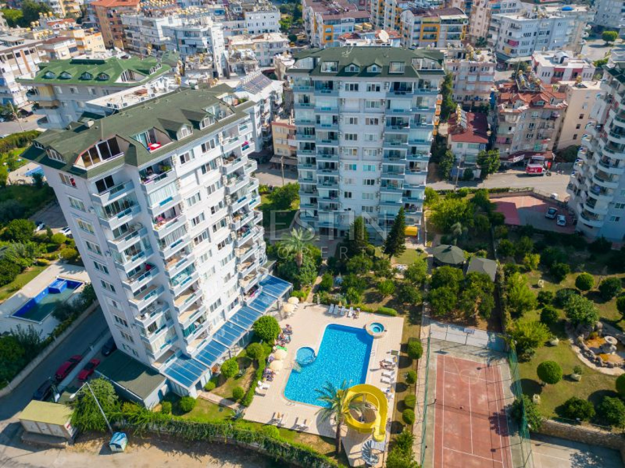 Апартаменты 1+1 в комплексе с инфраструктурой район Джикджилли, в 800 метрах от Средиземного моря фото 1