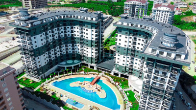 Меблированная квартира 1+1 в 600 м от Средиземного моря, в районе Махмутлар, в новом комплексе фото 1