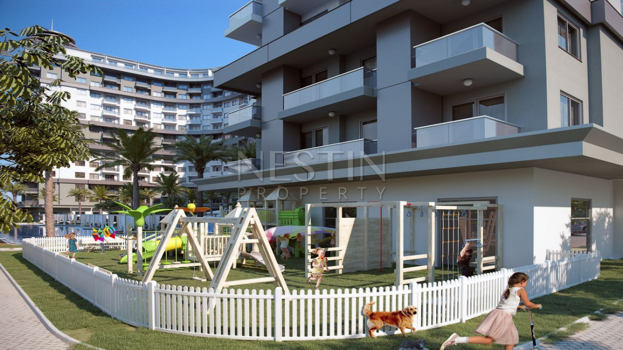 Квартира 1+1 с мебелью, в новом, красивом комплексе, в районе Махмутлар, всего в 600 метрах от моря фото 1