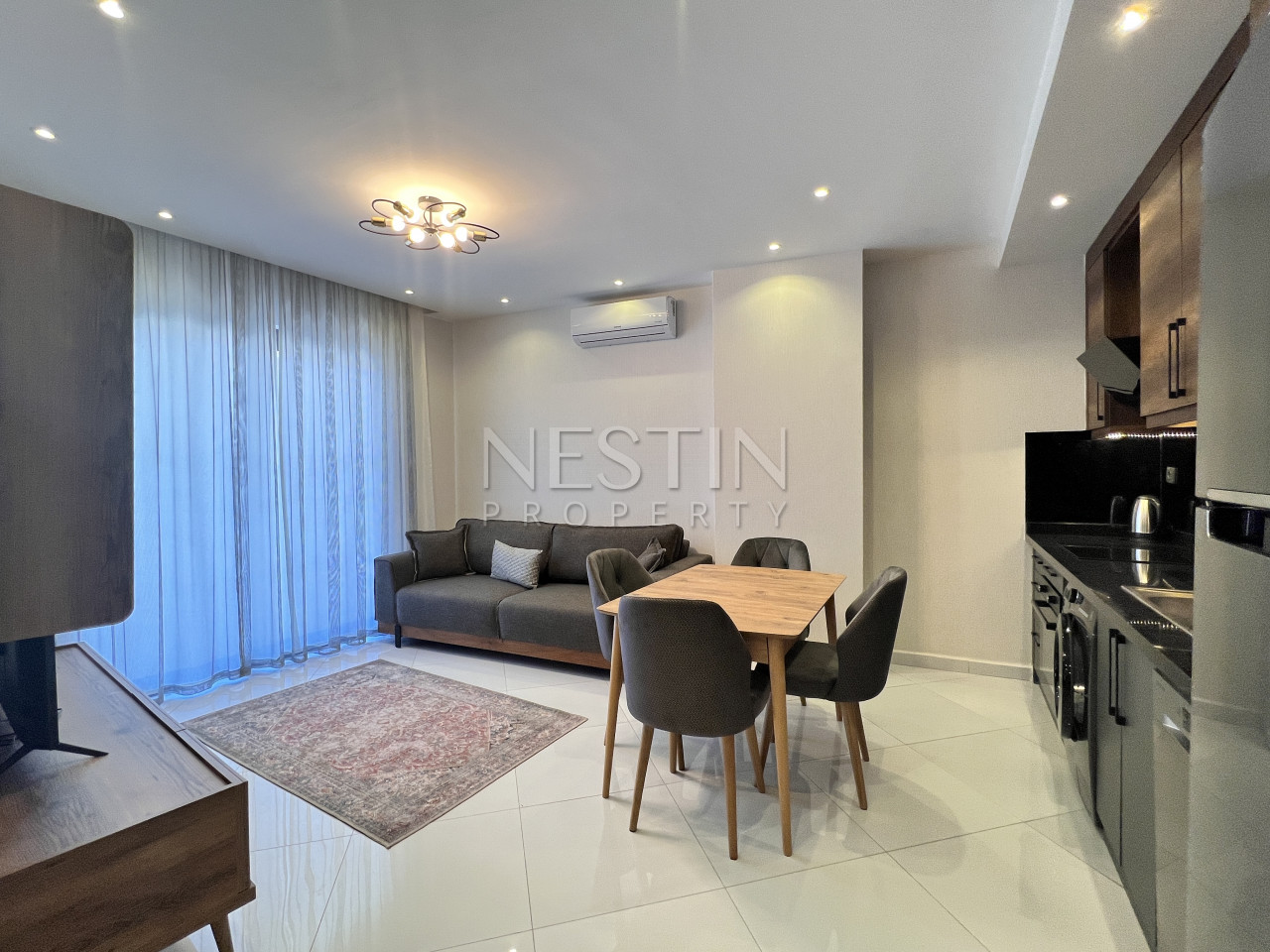 Квартира 1+1 с мебелью, в новом, красивом комплексе, в районе Махмутлар, всего в 600 метрах от моря фото 11