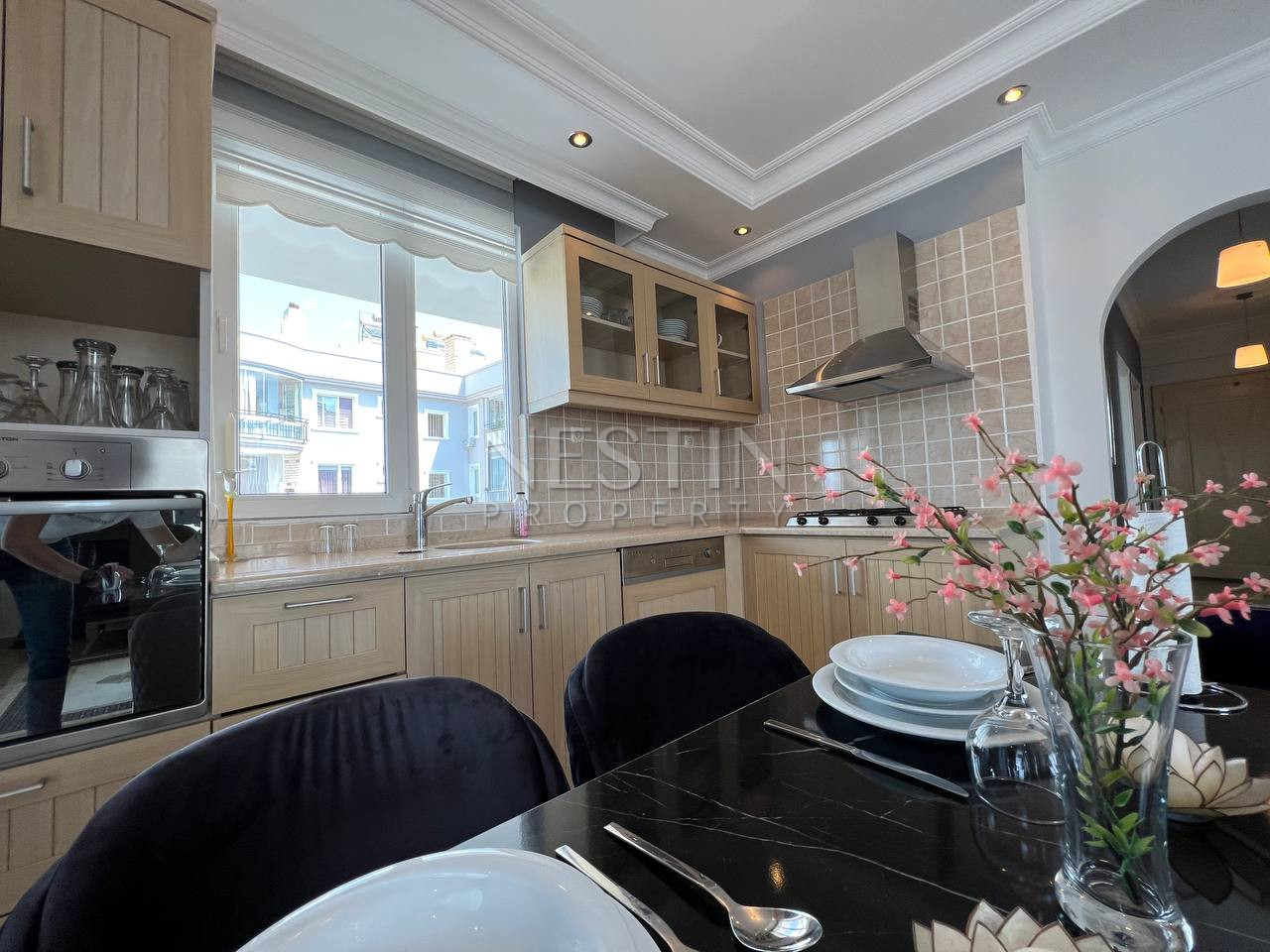 Квартира 2+1 в районе Тосмур с видом на море и горы, в 600 м от Средиземного моря фото 21