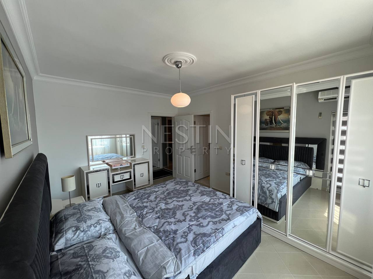 Квартира 2+1 в районе Тосмур с видом на море и горы, в 600 м от Средиземного моря фото 28