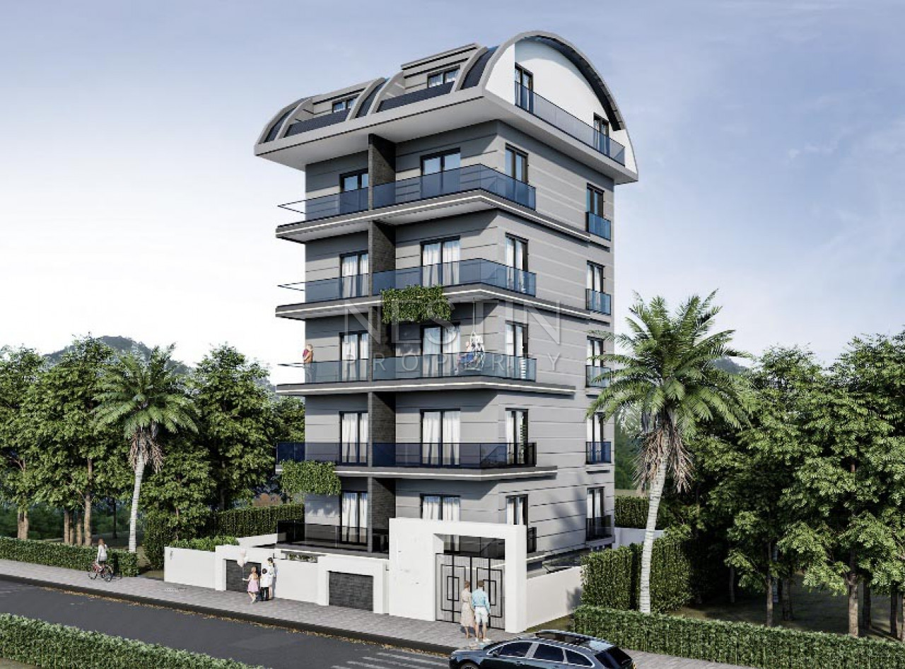 Новый проект на этапе строительства в центре Аланьи, в 850 метрах от Средиземного моря фото 2