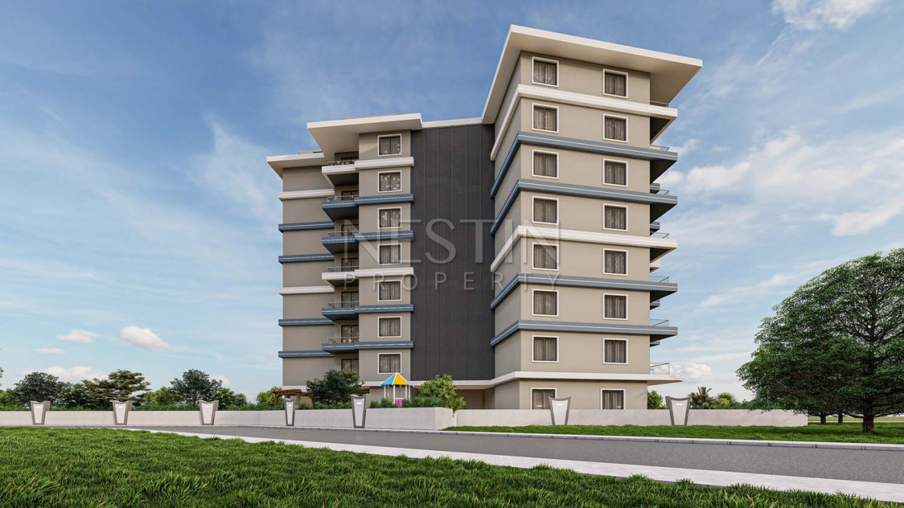 Квартиры 1+1 и 2+1 в комплексе на этапе стротиельства в районе Авсаллар фото 5