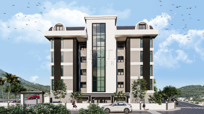 Квартира 1+1 в районе Авсаллар в 1500 м от Средиземного моря, в ЖК на стадии строительства фото 7