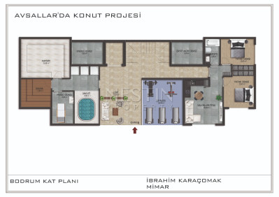 Квартира 1+1 в районе Авсаллар в 1500 м от Средиземного моря, в ЖК на стадии строительства фото 9