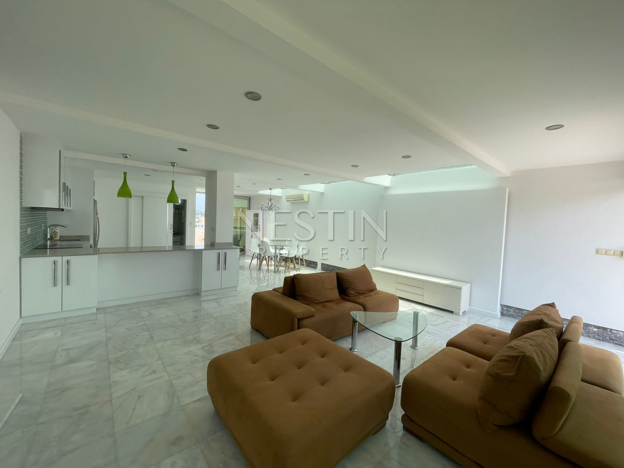 Квартира пентхаус 3+1 в районе Тосмур с видом на горы фото 12