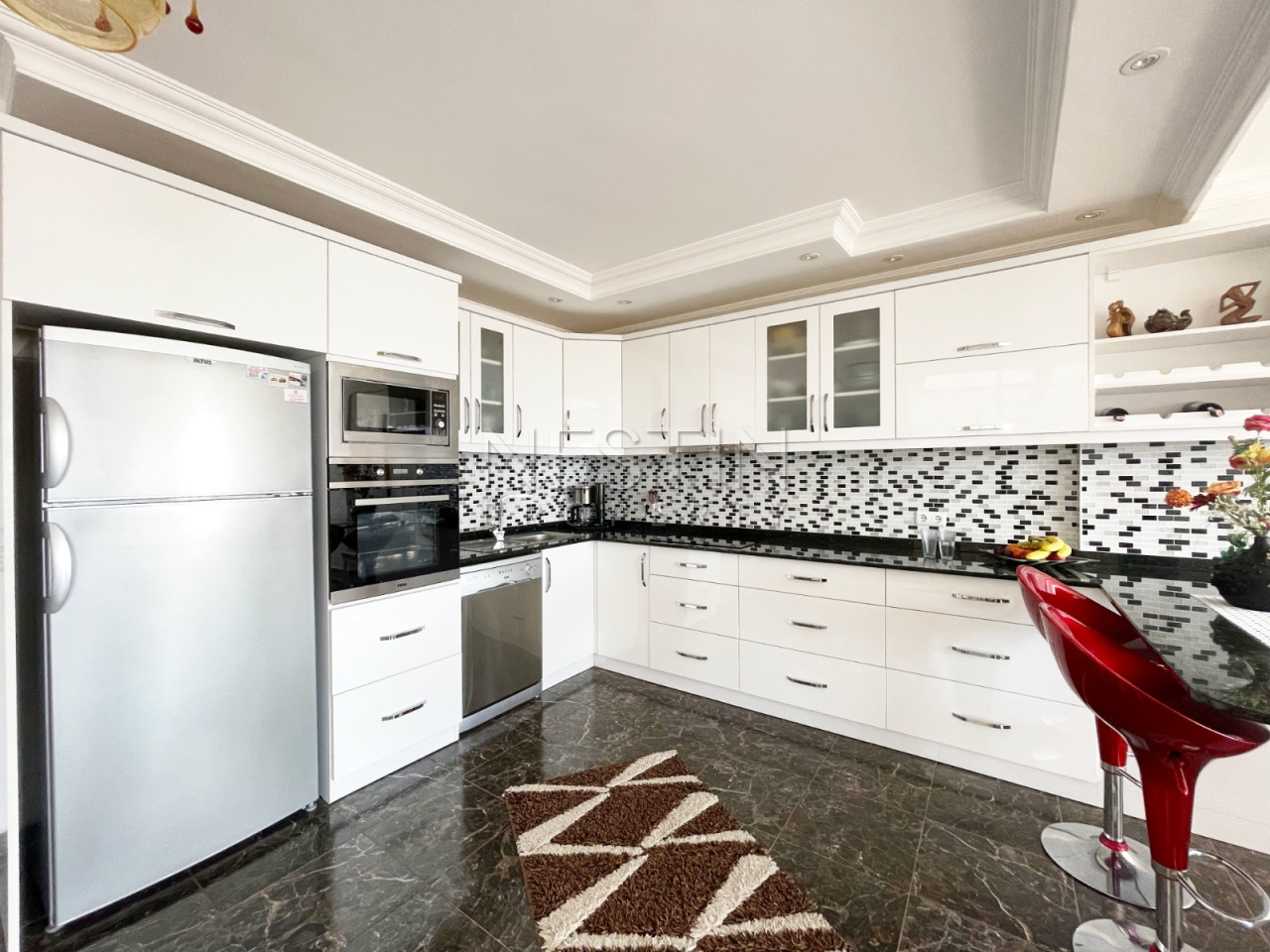 Квартира 3+1 дуплекс в Районе Тосмур с видом на горы фото 10