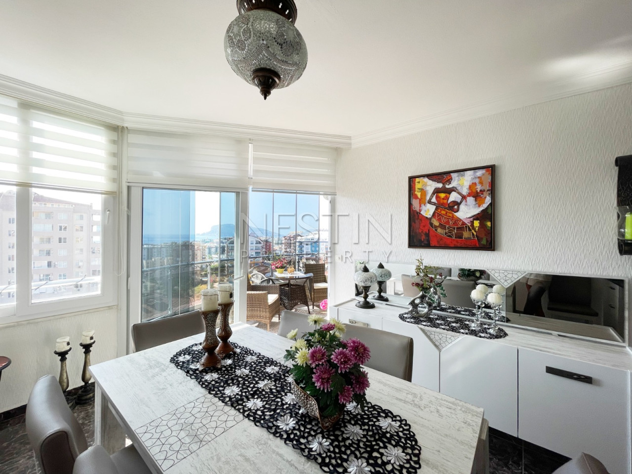 Квартира 3+1 дуплекс в Районе Тосмур с видом на горы фото 12