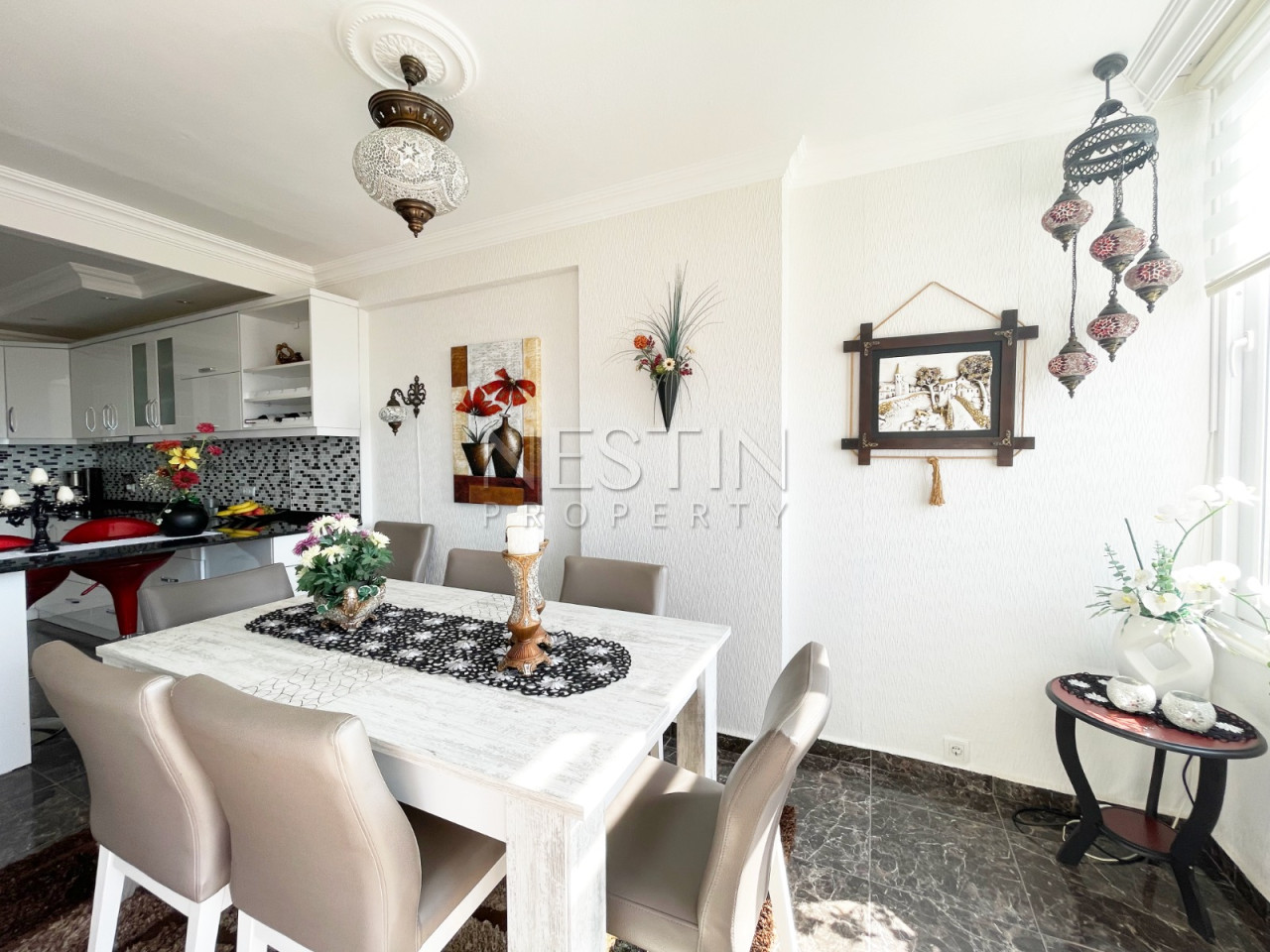 Квартира 3+1 дуплекс в Районе Тосмур с видом на горы фото 13