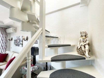 Квартира 3+1 дуплекс в Районе Тосмур с видом на горы фото 14