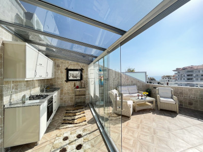 Квартира 3+1 дуплекс в Районе Тосмур с видом на горы фото 44