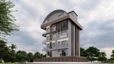 Квартира 1+1 в центре Аланьи, в новом доме, в 200 м от Средиземного моря фото 2