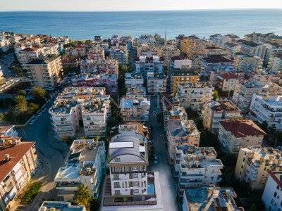 Квартира 1+1 в центре Аланьи, в новом доме, в 200 м от Средиземного моря фото 4