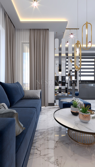 Квартира 1+1 в центре Аланьи, в новом доме, в 200 м от Средиземного моря фото 11