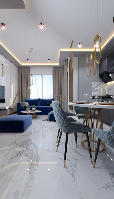 Квартира 1+1 в центре Аланьи, в новом доме, в 200 м от Средиземного моря фото 12