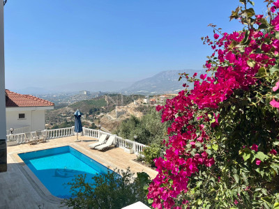 Вилла 3+2 в районе Каргыджак с видом на море и горы в 4,5 км от Средиземного моря фото 4