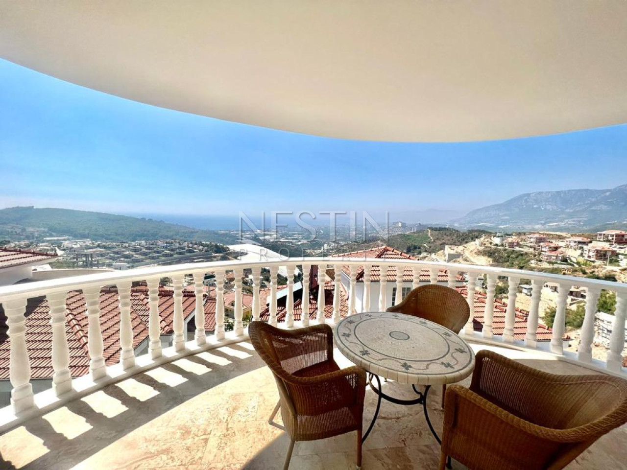 Вилла 3+2 в районе Каргыджак с видом на море и горы в 4,5 км от Средиземного моря фото 7