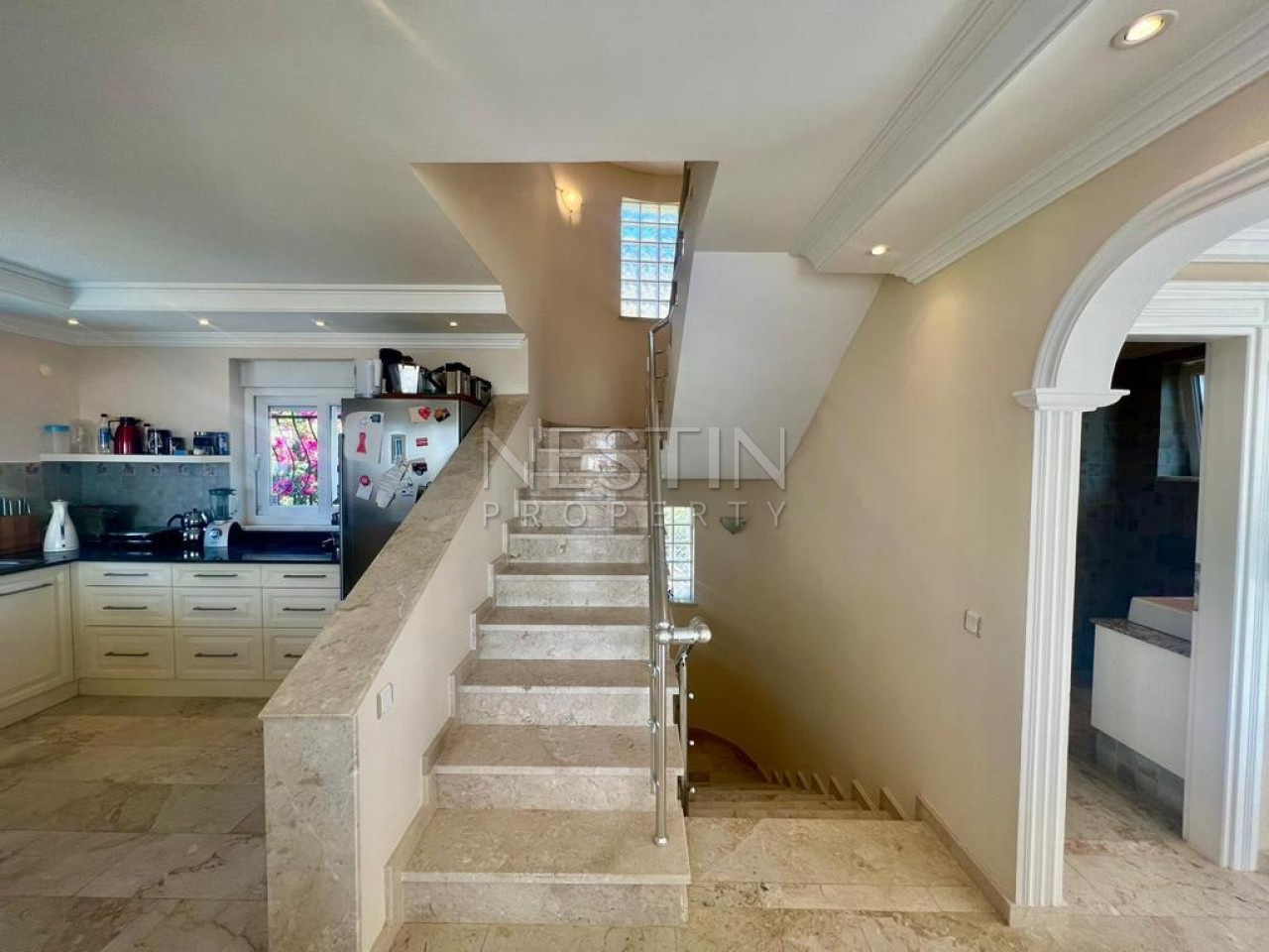 Вилла 3+2 в районе Каргыджак с видом на море и горы в 4,5 км от Средиземного моря фото 12