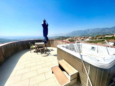 Вилла 3+2 в районе Каргыджак с видом на море и горы в 4,5 км от Средиземного моря фото 17