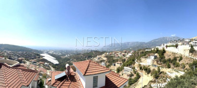 Вилла 3+2 в районе Каргыджак с видом на море и горы в 4,5 км от Средиземного моря фото 19