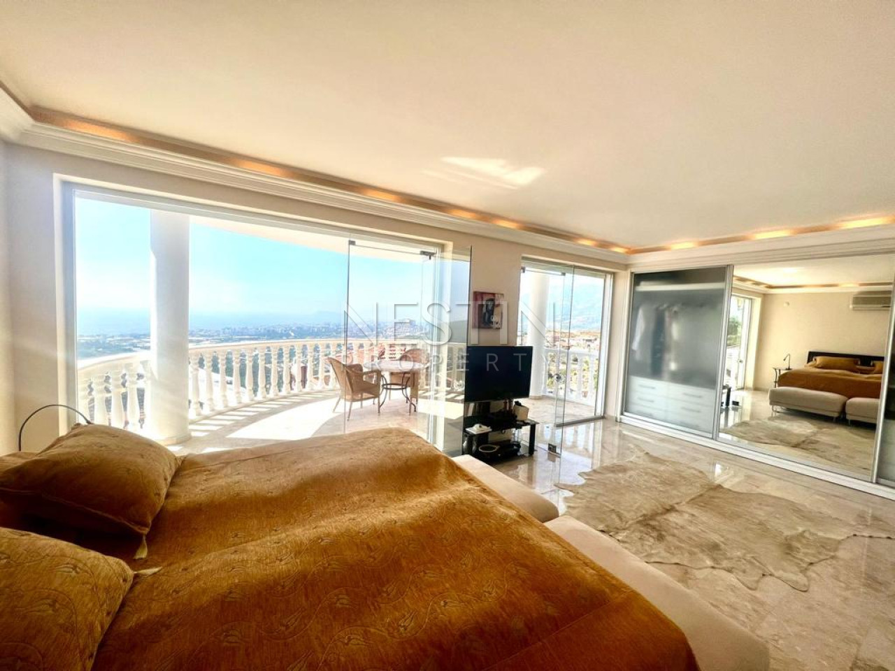 Вилла 3+2 в районе Каргыджак с видом на море и горы в 4,5 км от Средиземного моря фото 22