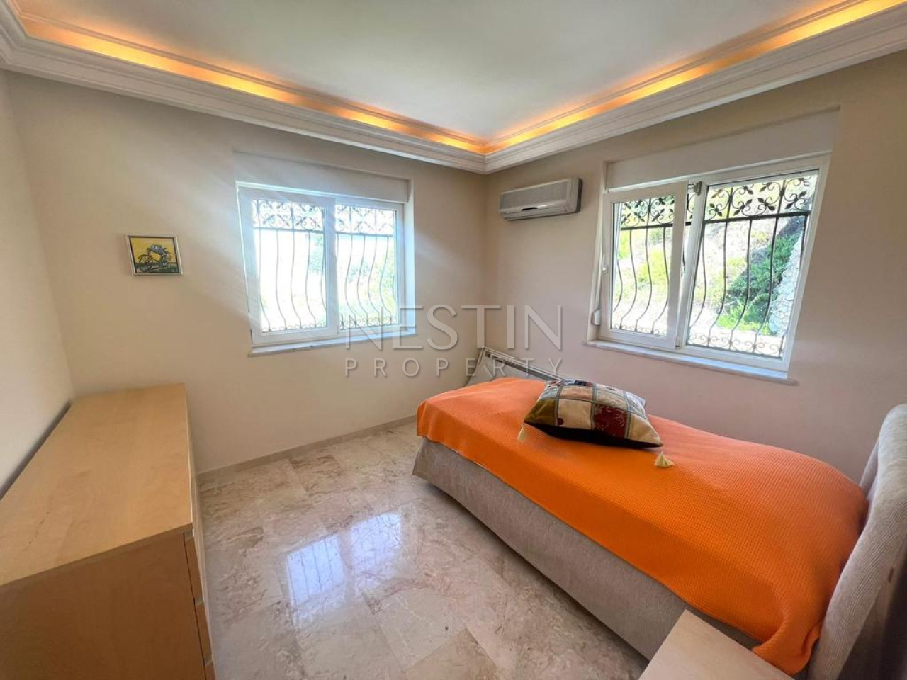 Вилла 3+2 в районе Каргыджак с видом на море и горы в 4,5 км от Средиземного моря фото 23