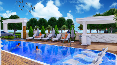 Квартира 1+1 в районе верхней Обы на этапе строительства c видом на горы фото 7