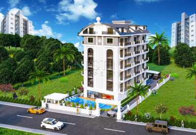 Квартира 1+1 в районе верхней Обы на этапе строительства c видом на горы фото 2