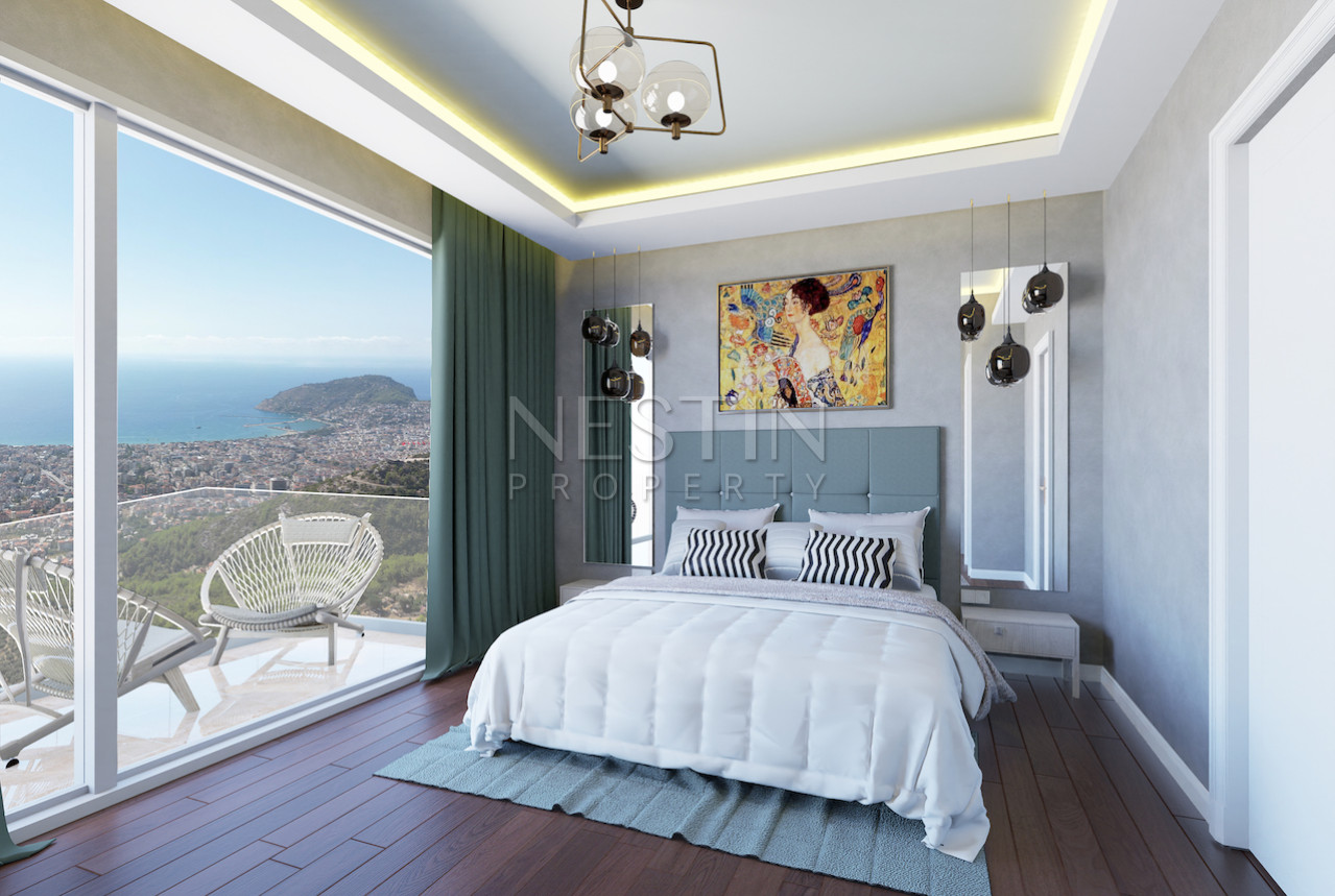 Квартиры в новом жилом комплексе на этапе строительства, в центре города Аланья фото 26