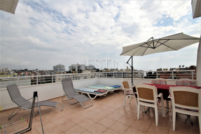 Квартира дуплекс 3+1 в районе Тосмур, в 100 м от Средиземного моря фото 11