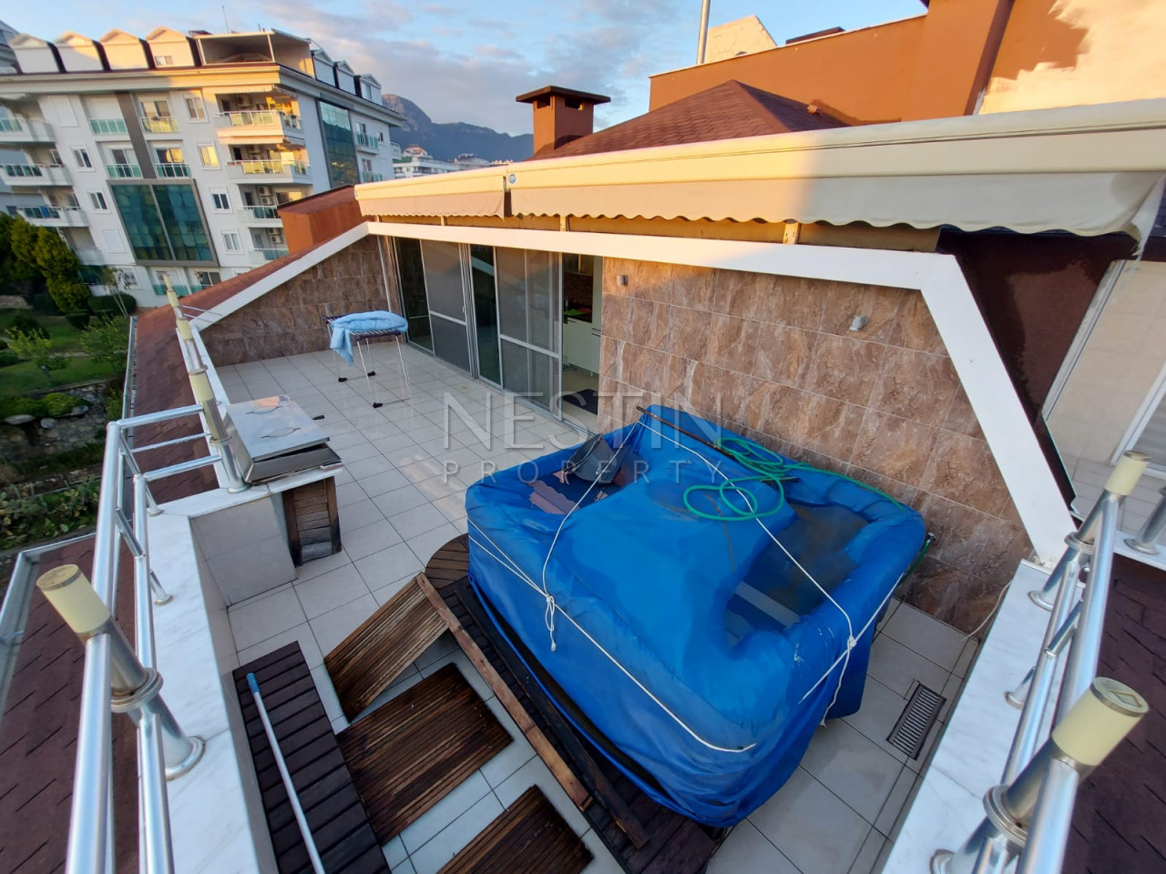 Квартира дуплекс 3+1 в районе Оба, 1,1 км от Средиземного моря фото 4