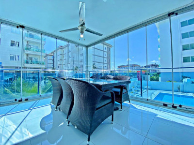 Квартира дуплекс 4+1 в районе Кестель, в 100 м от Средиземного моря фото 15